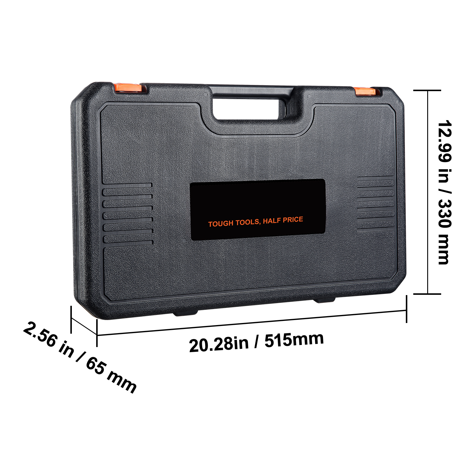 VEVOR 1/2" Drive Deep Impact Socket Set - 34pcs Metric (8-36mm) 6 Point Cr-MO Alloy Steel for Auto Repair, Durable Construction with Heavy Duty Storage Case - Image 6