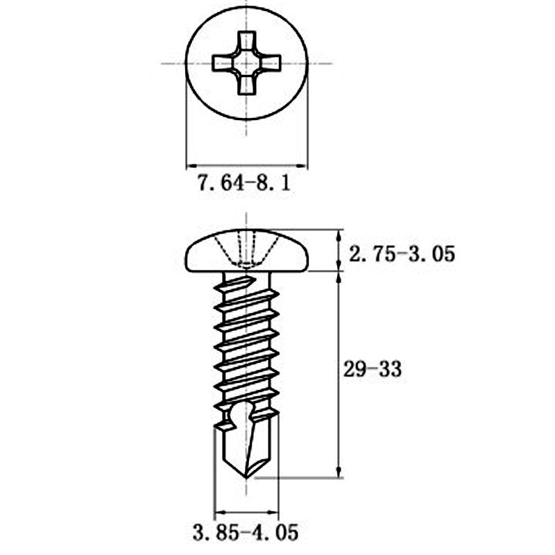 Stainless Steel Coiled Hair Drill Tail Screws with Cross Recess Design - Image 6