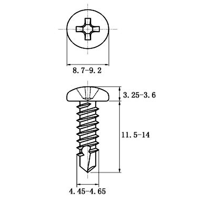 Stainless Steel Coiled Hair Drill Tail Screws with Cross Recess Design - Image 10