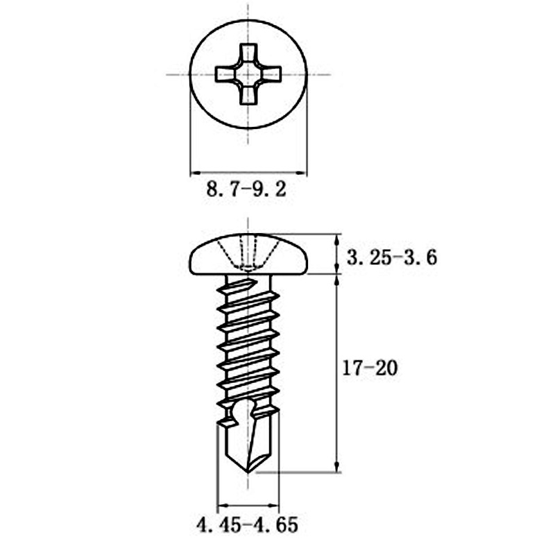 Stainless Steel Coiled Hair Drill Tail Screws with Cross Recess Design - Image 12