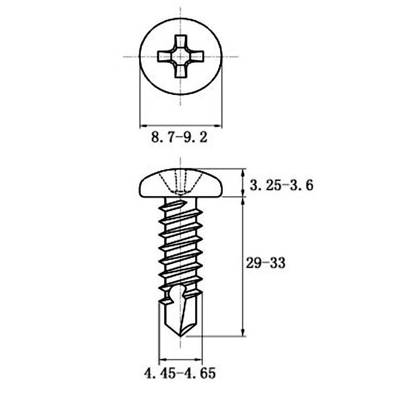 Stainless Steel Coiled Hair Drill Tail Screws with Cross Recess Design - Image 14