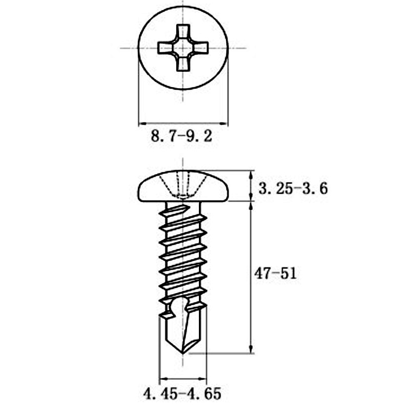 Stainless Steel Coiled Hair Drill Tail Screws with Cross Recess Design - Image 17