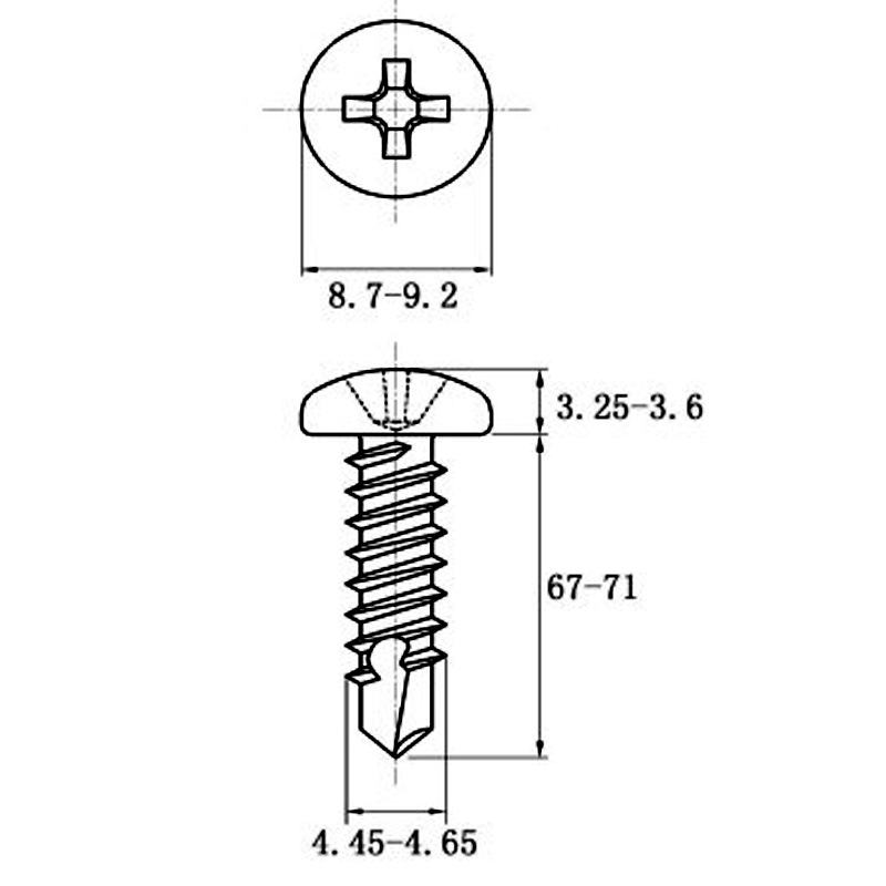 Stainless Steel Coiled Hair Drill Tail Screws with Cross Recess Design - Image 19