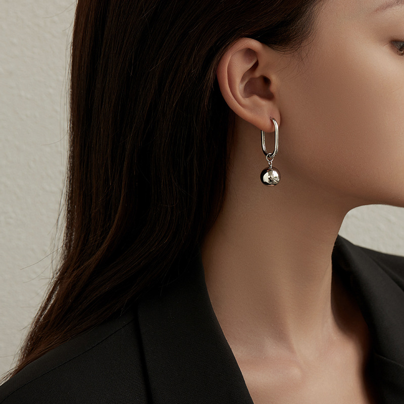 Women's Long Big Round Bead Earrings | Photosphere Ball Earrings for Every Style - Image 2