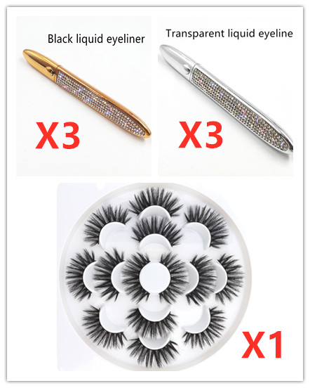 Self-Adhesive False Eyelashes with Multicolor Eyeliner for Effortless Glam - Image 27