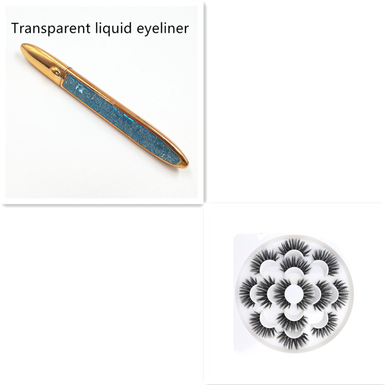 Self-Adhesive False Eyelashes with Multicolor Eyeliner for Effortless Glam - Image 45