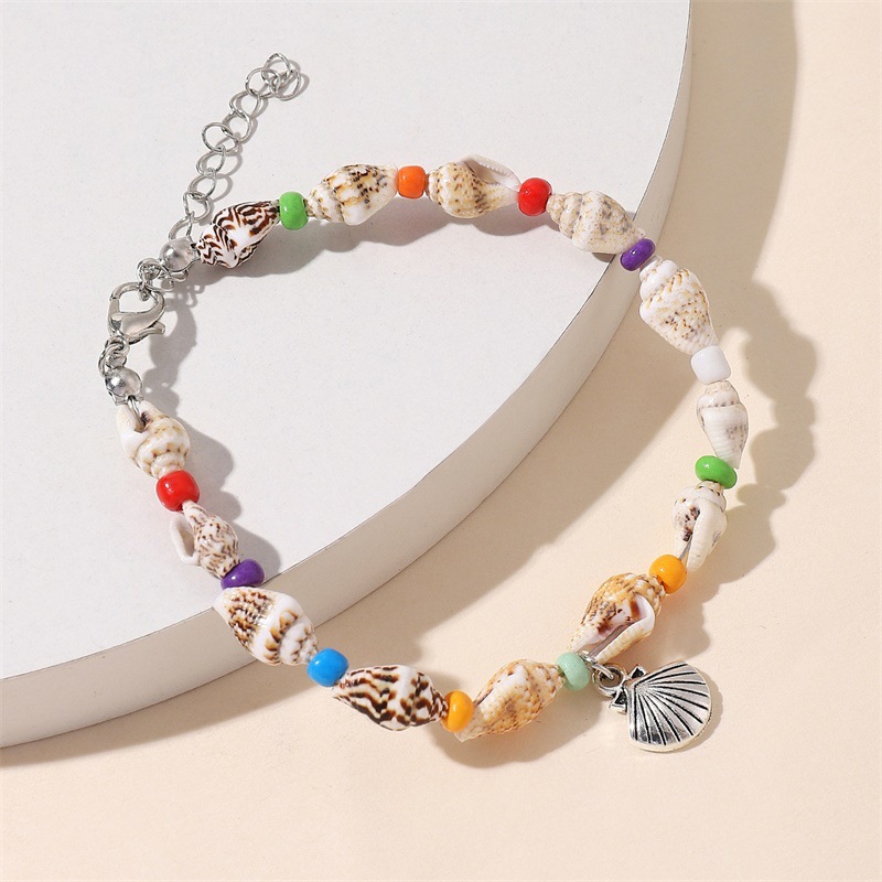 Beach Starfish Pendant with Conch Bead Shell Bracelet - Coastal Charm - Image 4