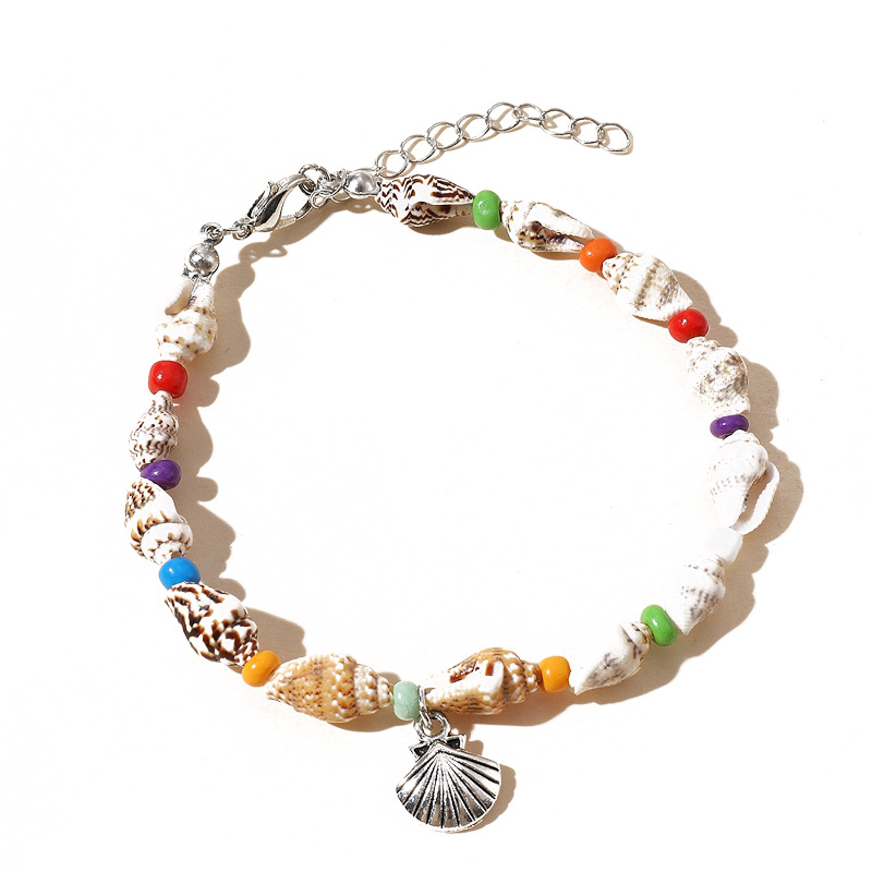 Beach Starfish Pendant with Conch Bead Shell Bracelet - Coastal Charm - Image 8