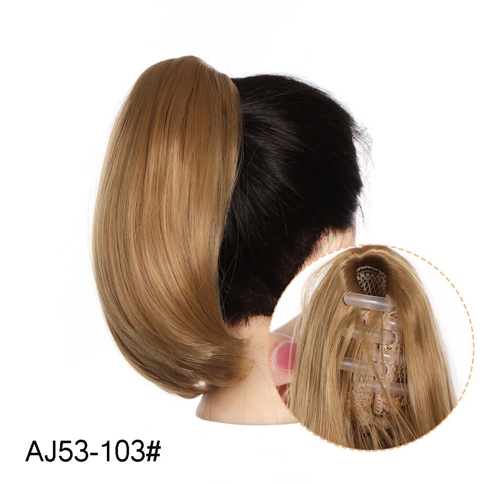 Clip-on Short Inner Buckle Wig Ponytail for Women - Effortless Style - Image 3