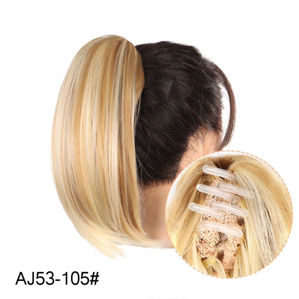 Clip-on Short Inner Buckle Wig Ponytail for Women - Effortless Style - Image 5