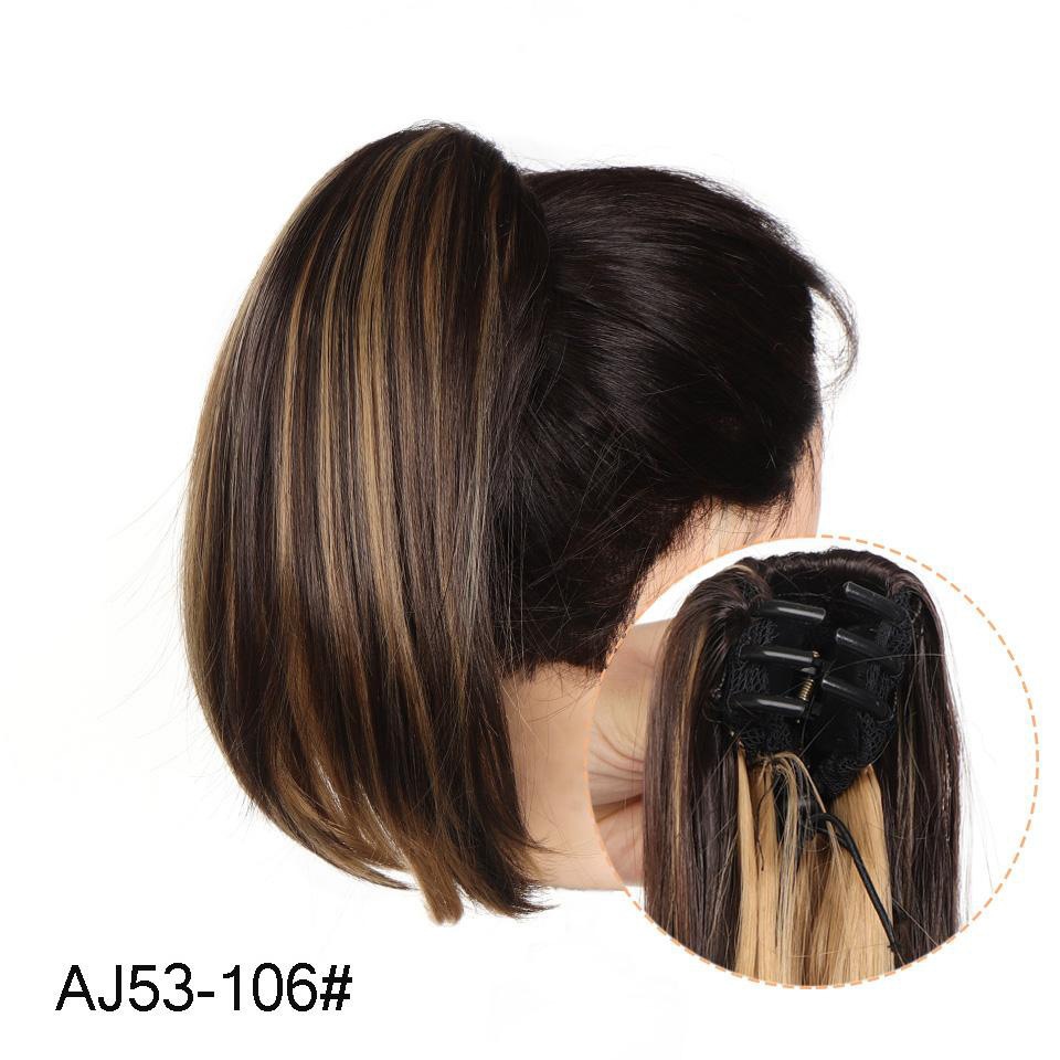 Clip-on Short Inner Buckle Wig Ponytail for Women - Effortless Style - Image 6