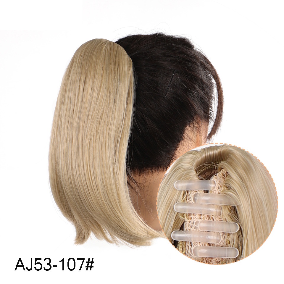 Clip-on Short Inner Buckle Wig Ponytail for Women - Effortless Style - Image 7