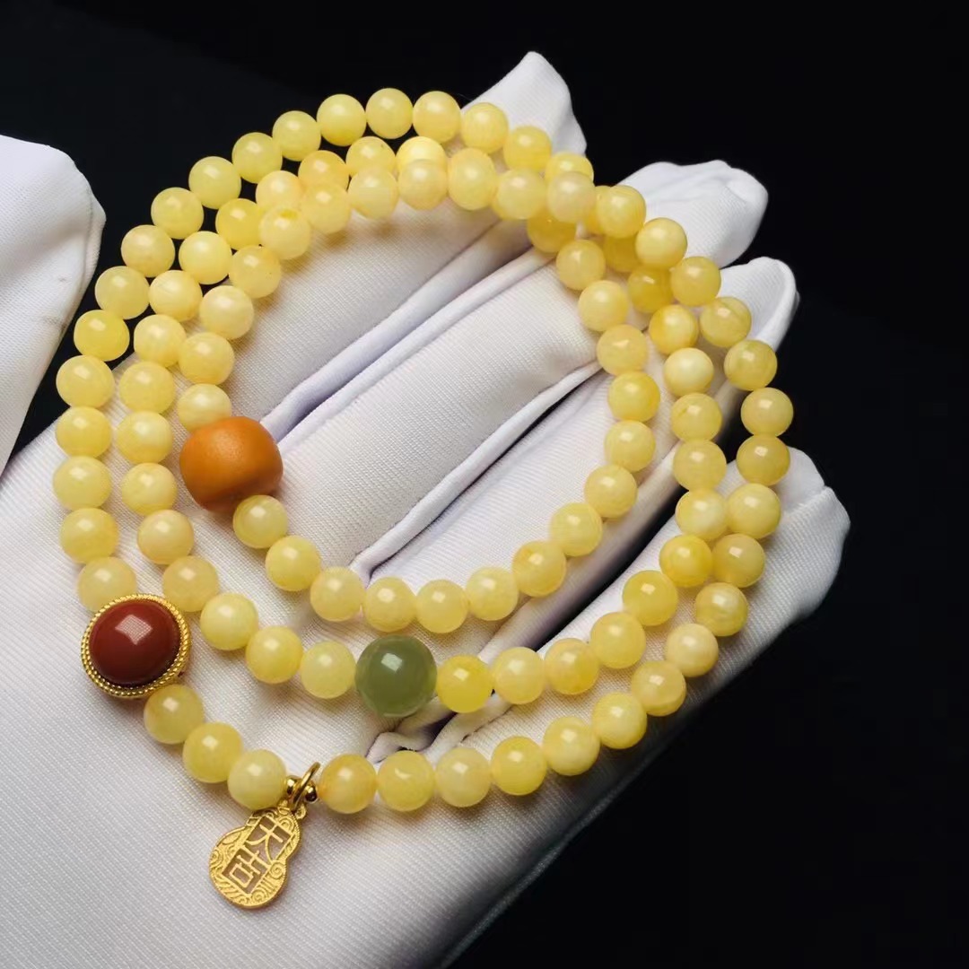 Women's Natural Beeswax Multi-Circle Bracelet - Eco-Friendly & Stylish Accessory - Image 4