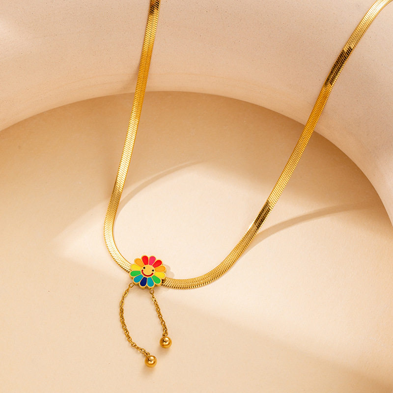 Vibrant Candy Love Heart Color Gem Necklace - Fashionable Jewelry Accessory - Image 15