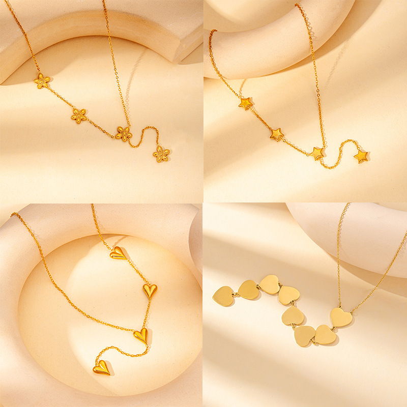 Vibrant Candy Love Heart Color Gem Necklace - Fashionable Jewelry Accessory - Image 19