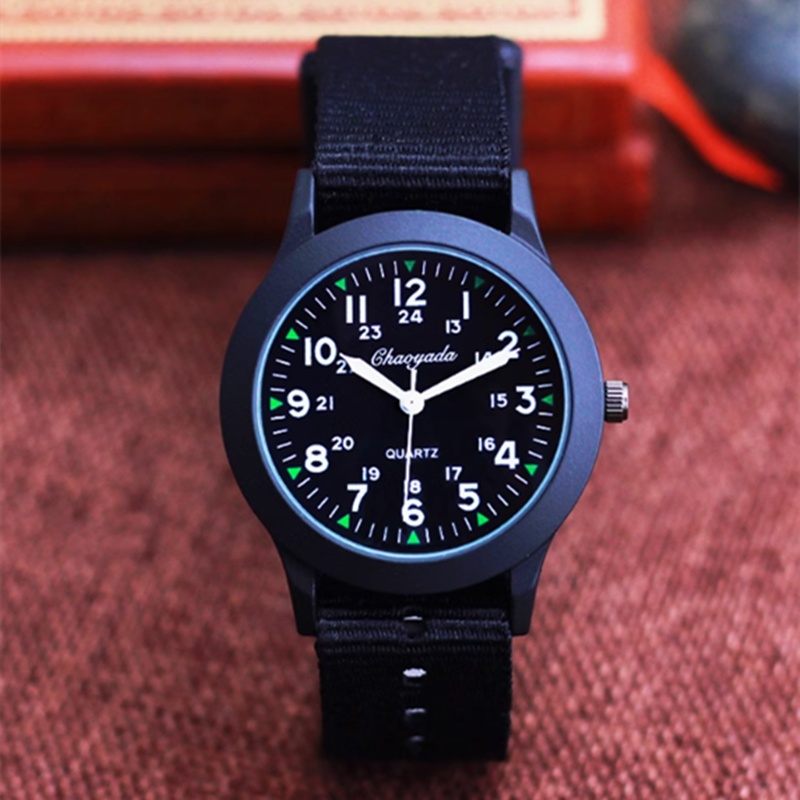 Stylish Waterproof Canvas Quartz Watch for Girls and Boys - Image 2