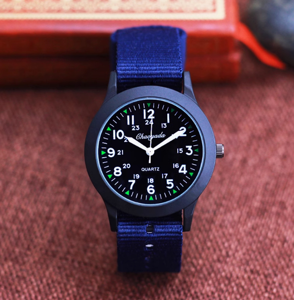 Stylish Waterproof Canvas Quartz Watch for Girls and Boys - Image 3