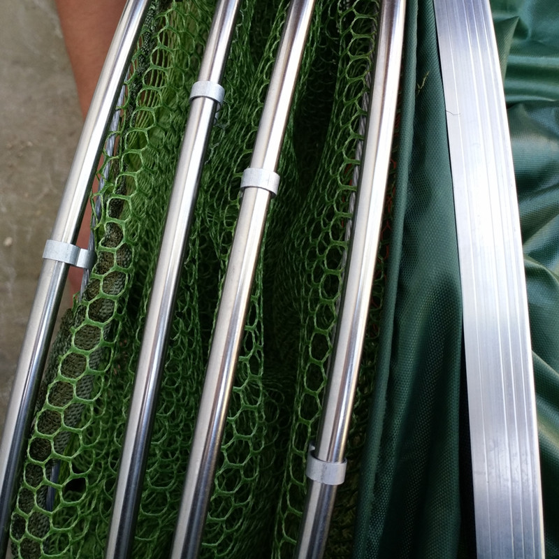 Heavy-Duty Steel Ring Fishing Net Pocket - Glued, Thickened, Quick-Drying, Anti-Hanging - Image 5