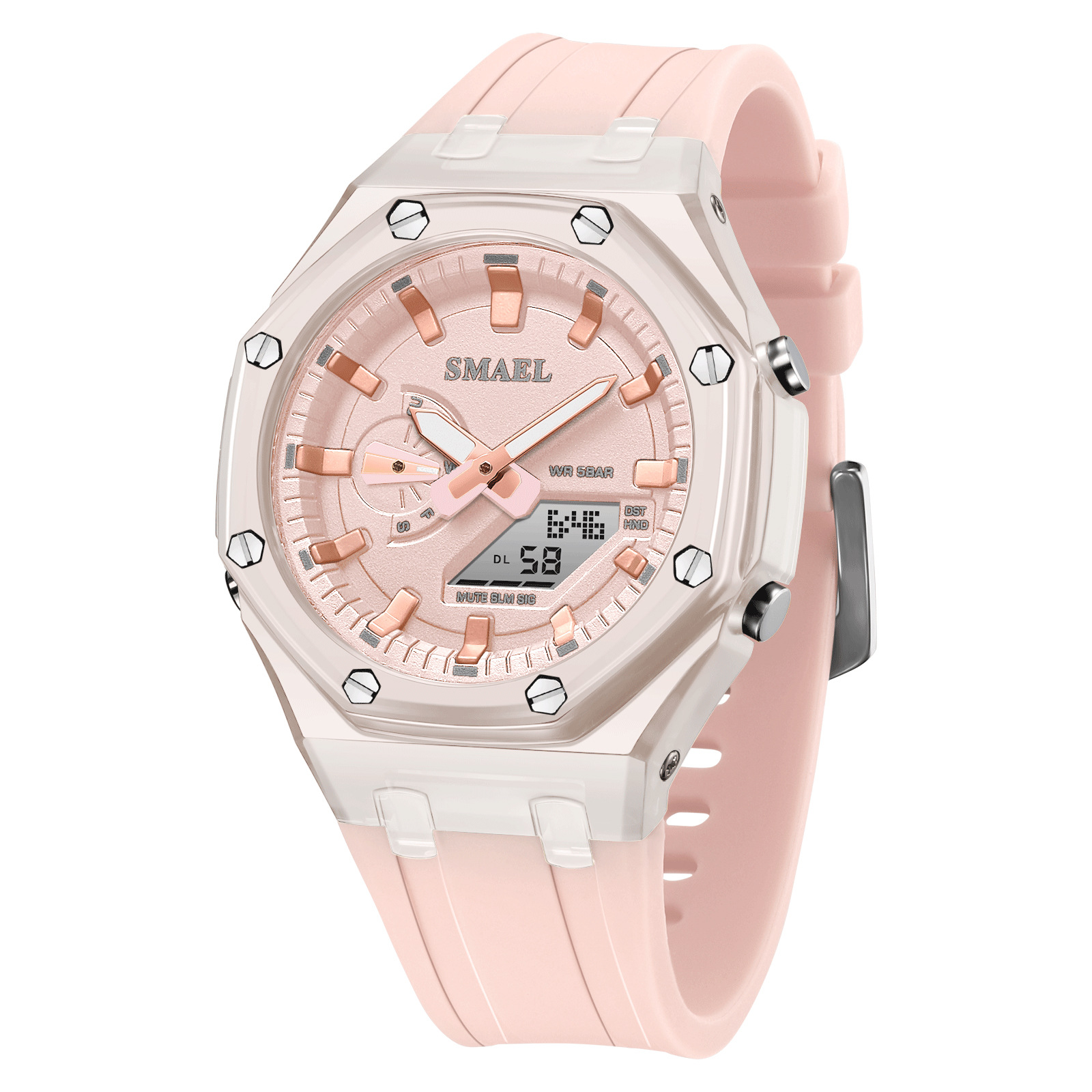 Versatile Waterproof Silicone Electronic Watch - Multifunctional Design - Image 7