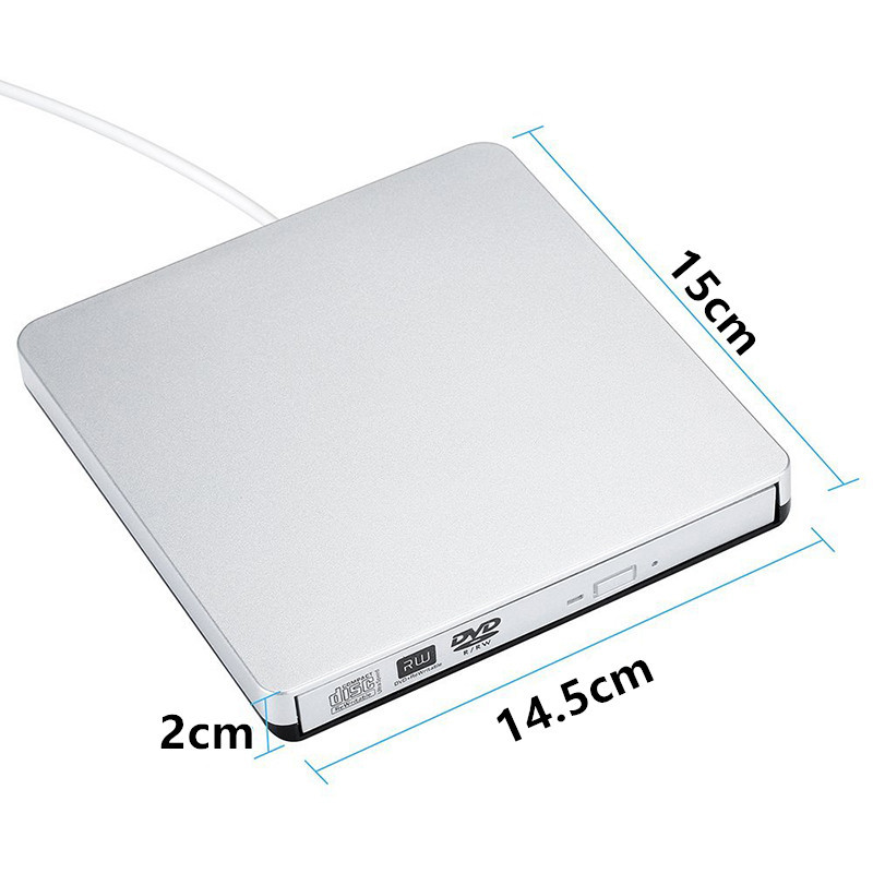 External Mobile DVD Burner Optical Drive Tray for Computers and Laptops - Image 3