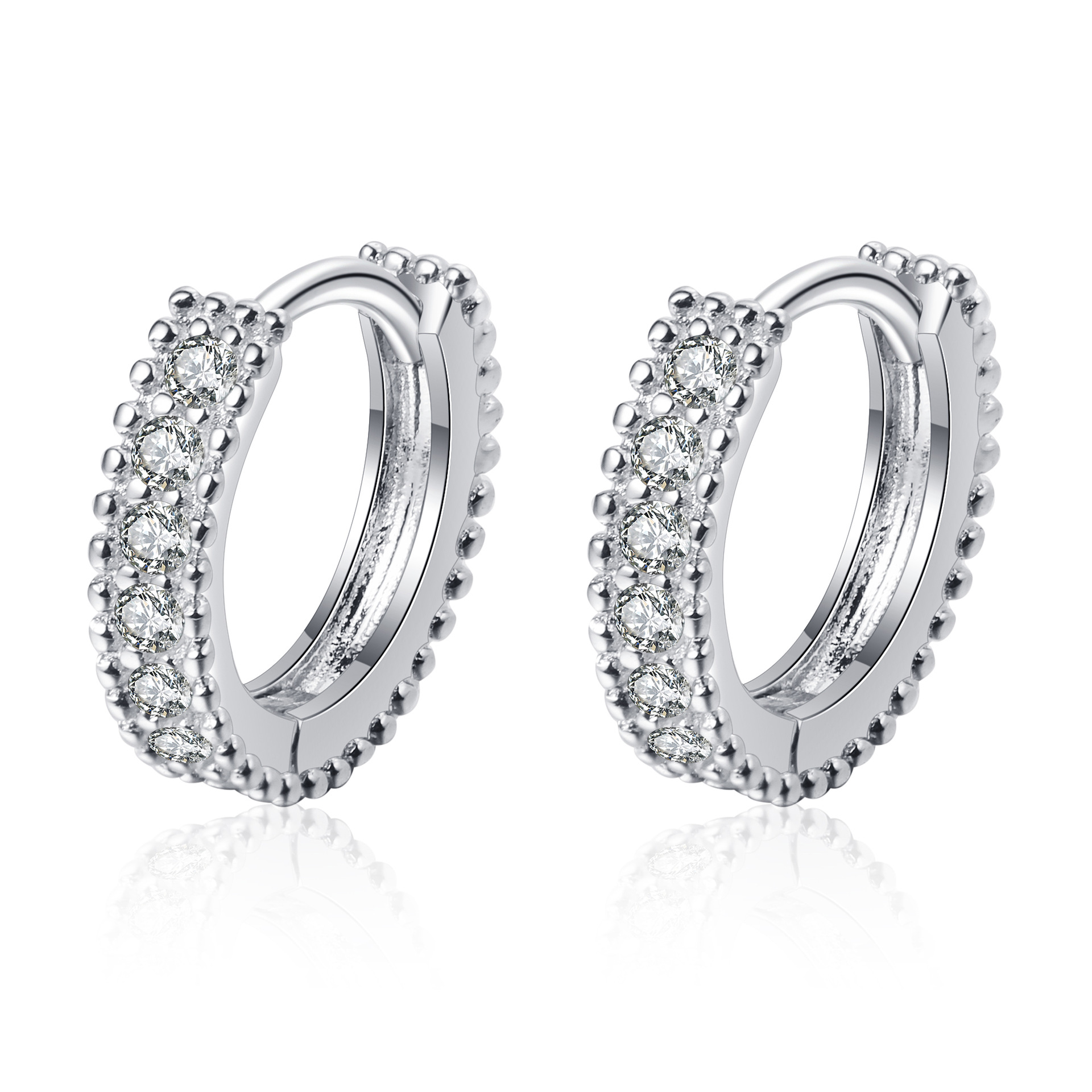 S925 Silver Earrings for Women with D Color Moissanite Inlay - Elegant Ear Rings - Image 5