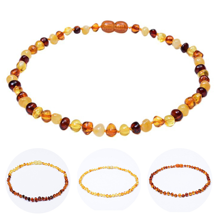 Amber Baby Necklace DIY Polo - Handcrafted Teething Relief for Your Little One - Image 3