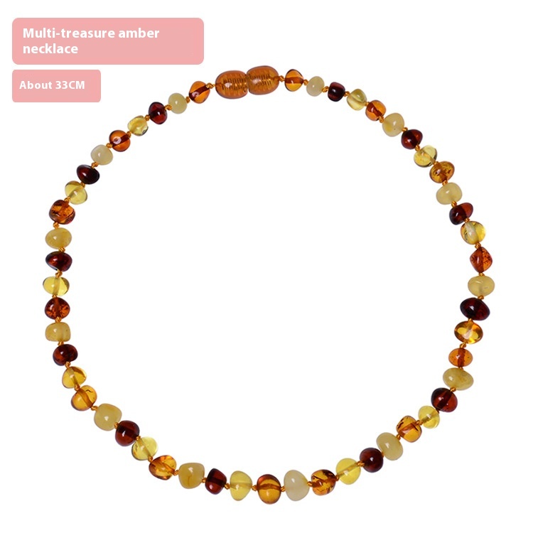 Amber Baby Necklace DIY Polo - Handcrafted Teething Relief for Your Little One - Image 8