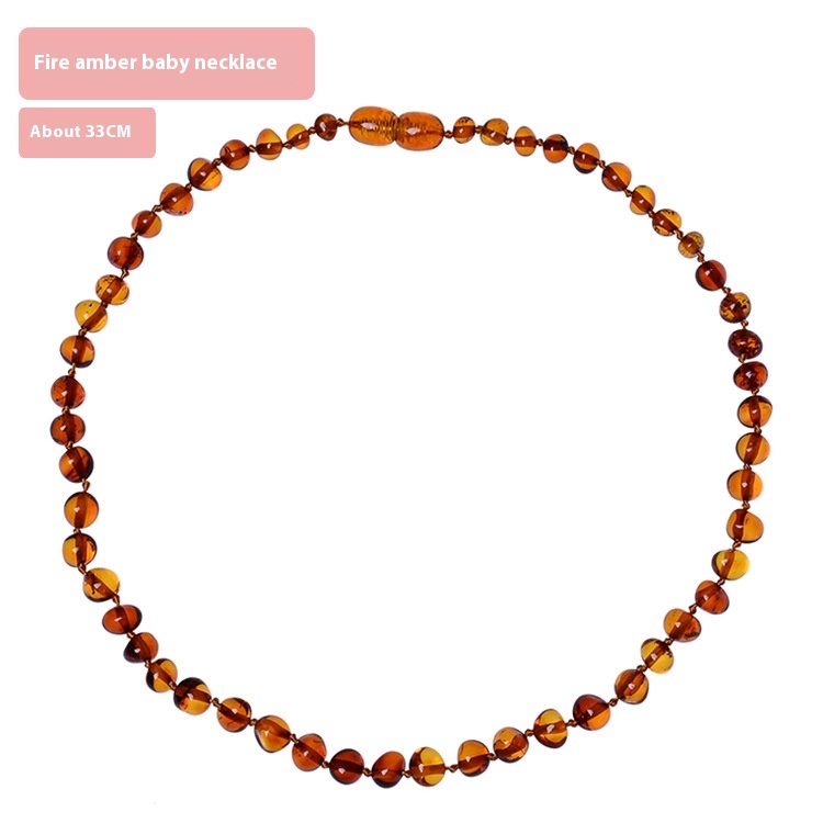 Amber Baby Necklace DIY Polo - Handcrafted Teething Relief for Your Little One - Image 10