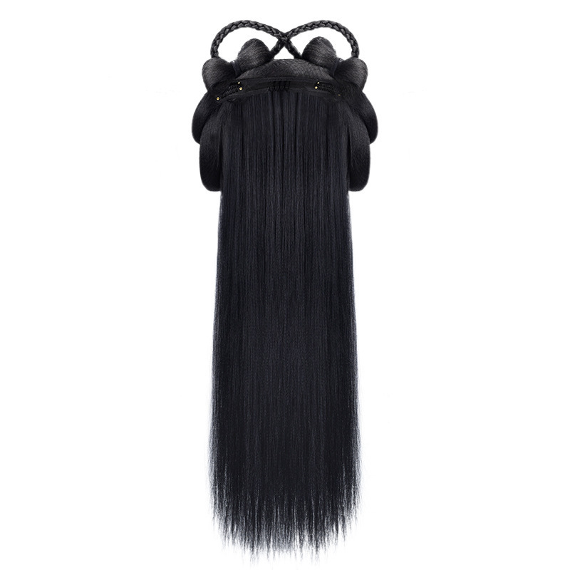 Elegant Ancient Costume Wig for Women - Full Head Cover in Han Chinese Style - Image 2
