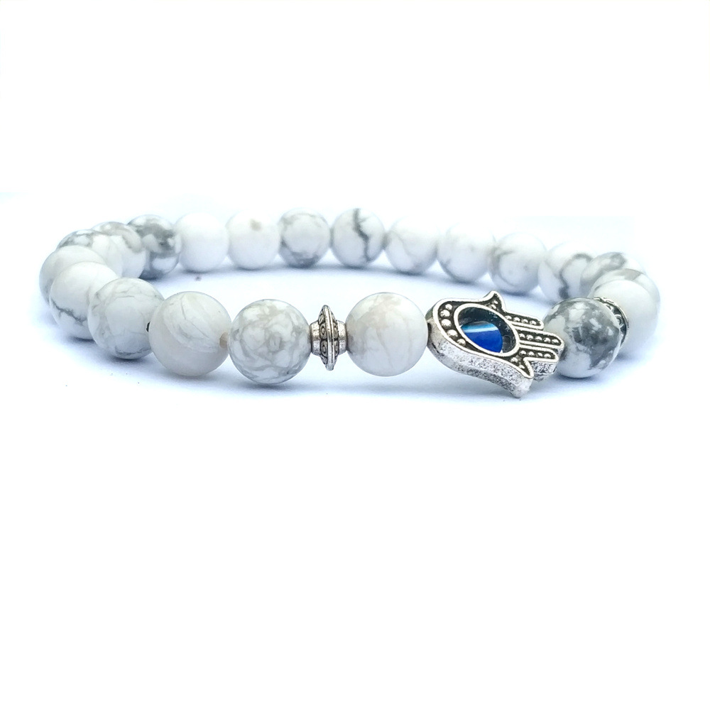 Bergamot Evil Eye Stone Bracelet - Stylish Protection & Unique Design - Image 2