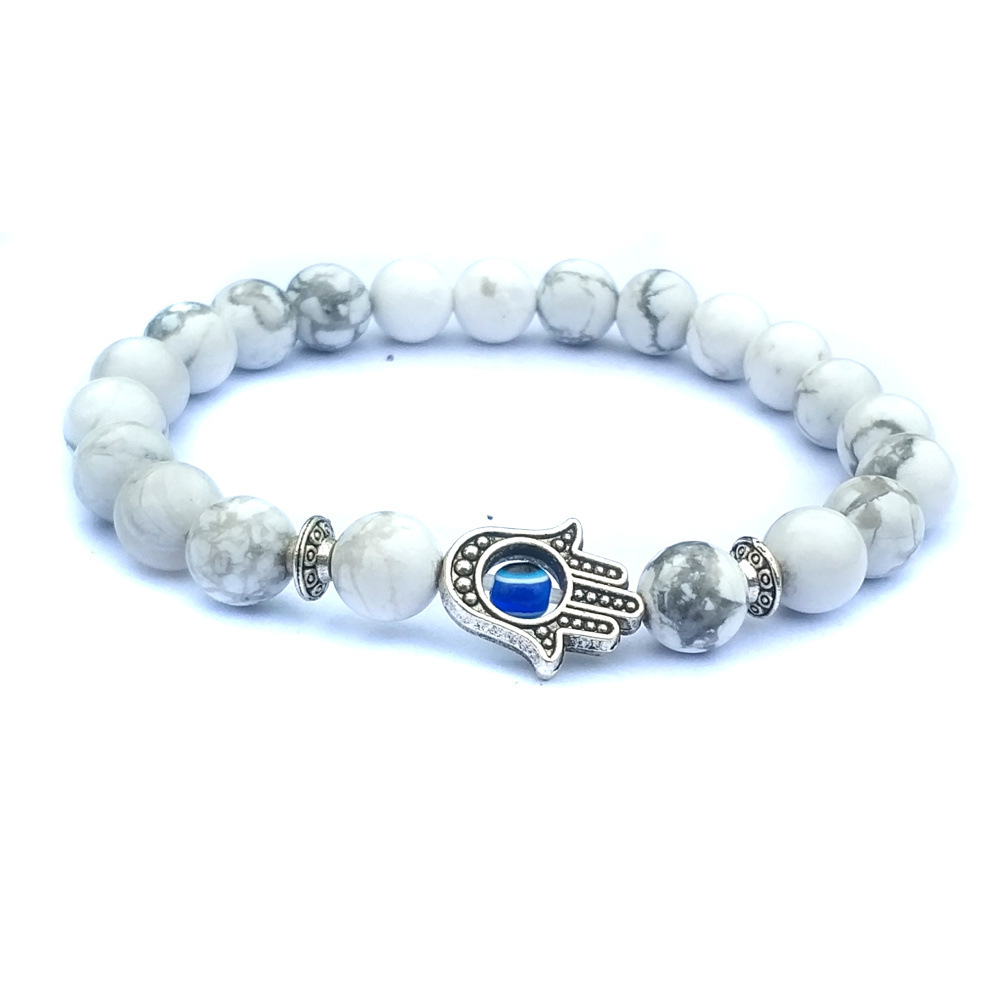 Bergamot Evil Eye Stone Bracelet - Stylish Protection & Unique Design - Image 4