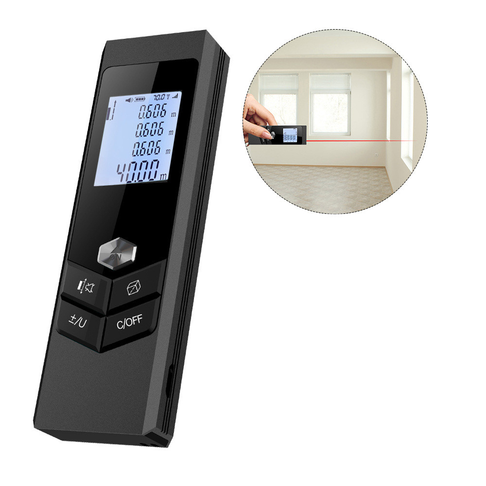 High-Precision Mini Aluminum Alloy Laser Ruler | Infrared Laser Measuring Tool - Image 3