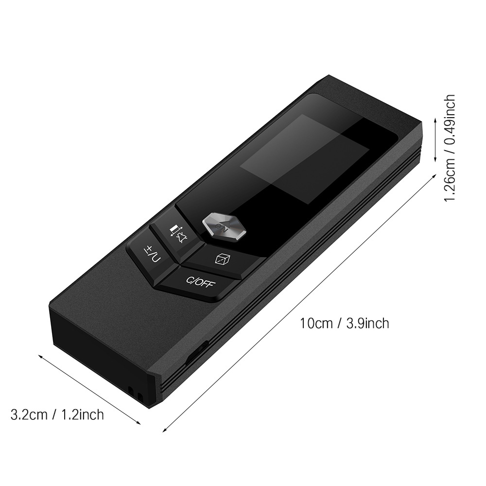 High-Precision Mini Aluminum Alloy Laser Ruler | Infrared Laser Measuring Tool - Image 4