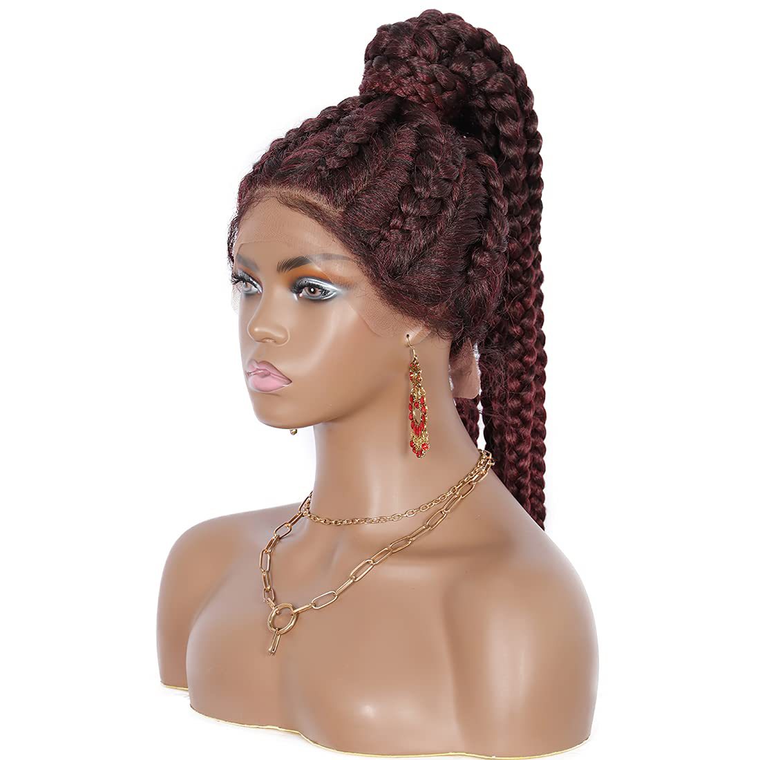 Hand-woven Eight Braids Lace Head Cap - Stylish and Comfortable Accessory - Image 5