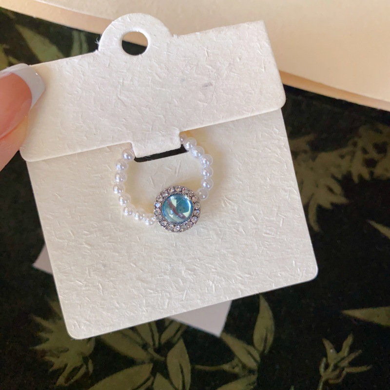 Unique Aquamarine Pearl Necklace for Women - Special-Interest Design - Image 11