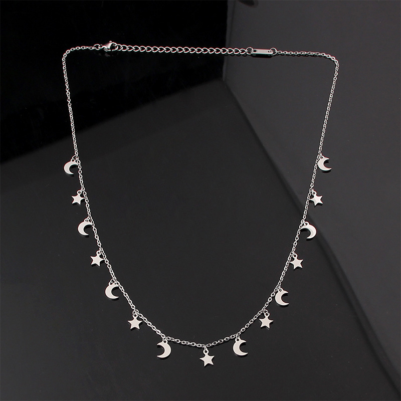Charming Female Stainless Steel Star Small Pendant Necklace for Elegance - Image 12