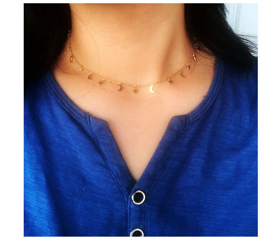 Charming Female Stainless Steel Star Small Pendant Necklace for Elegance - Image 16