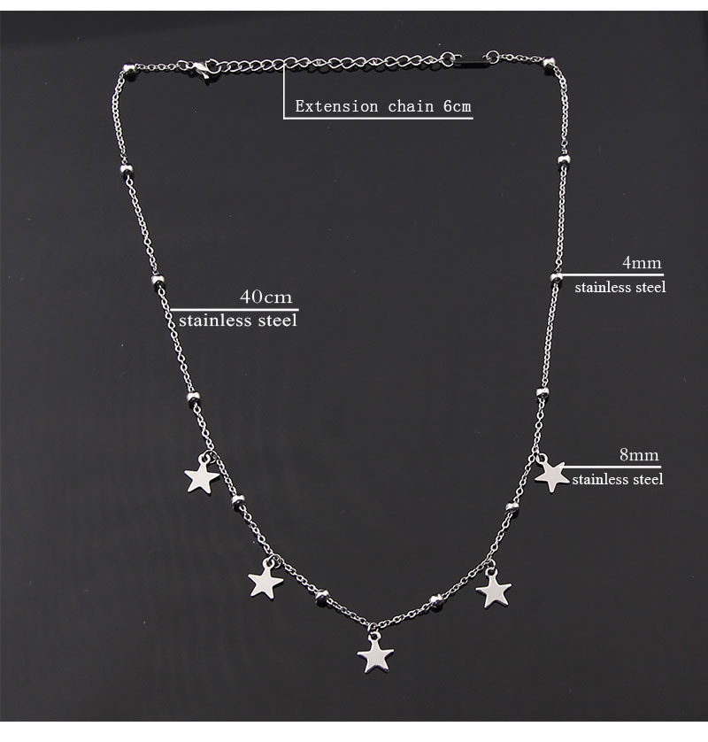 Charming Female Stainless Steel Star Small Pendant Necklace for Elegance - Image 19