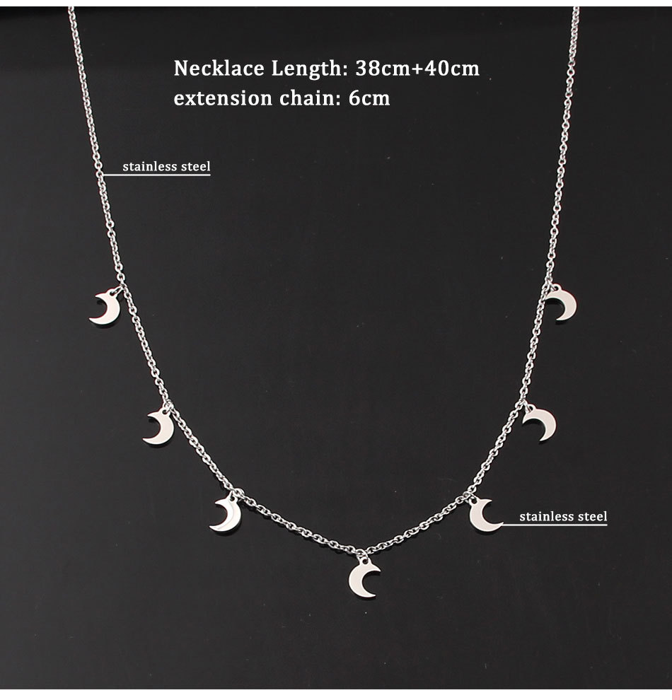 Charming Female Stainless Steel Star Small Pendant Necklace for Elegance - Image 21