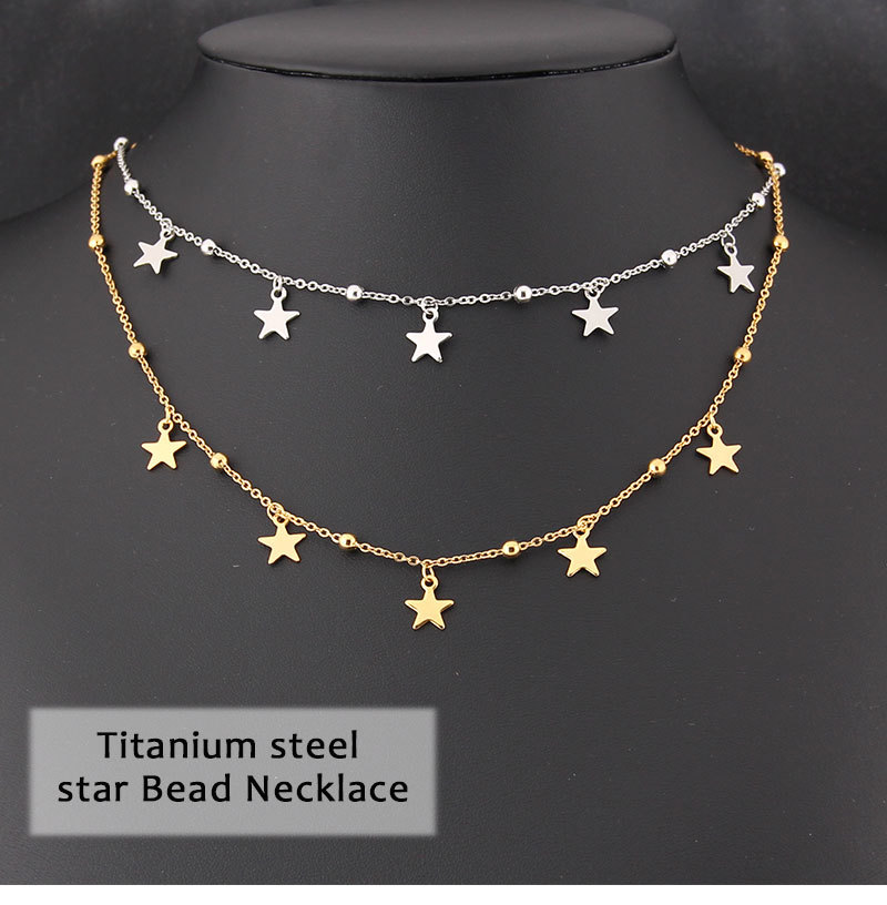 Charming Female Stainless Steel Star Small Pendant Necklace for Elegance - Image 23