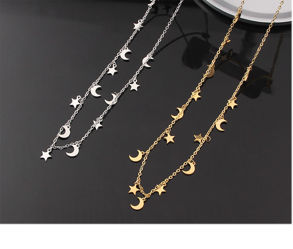 Charming Female Stainless Steel Star Small Pendant Necklace for Elegance - Image 24