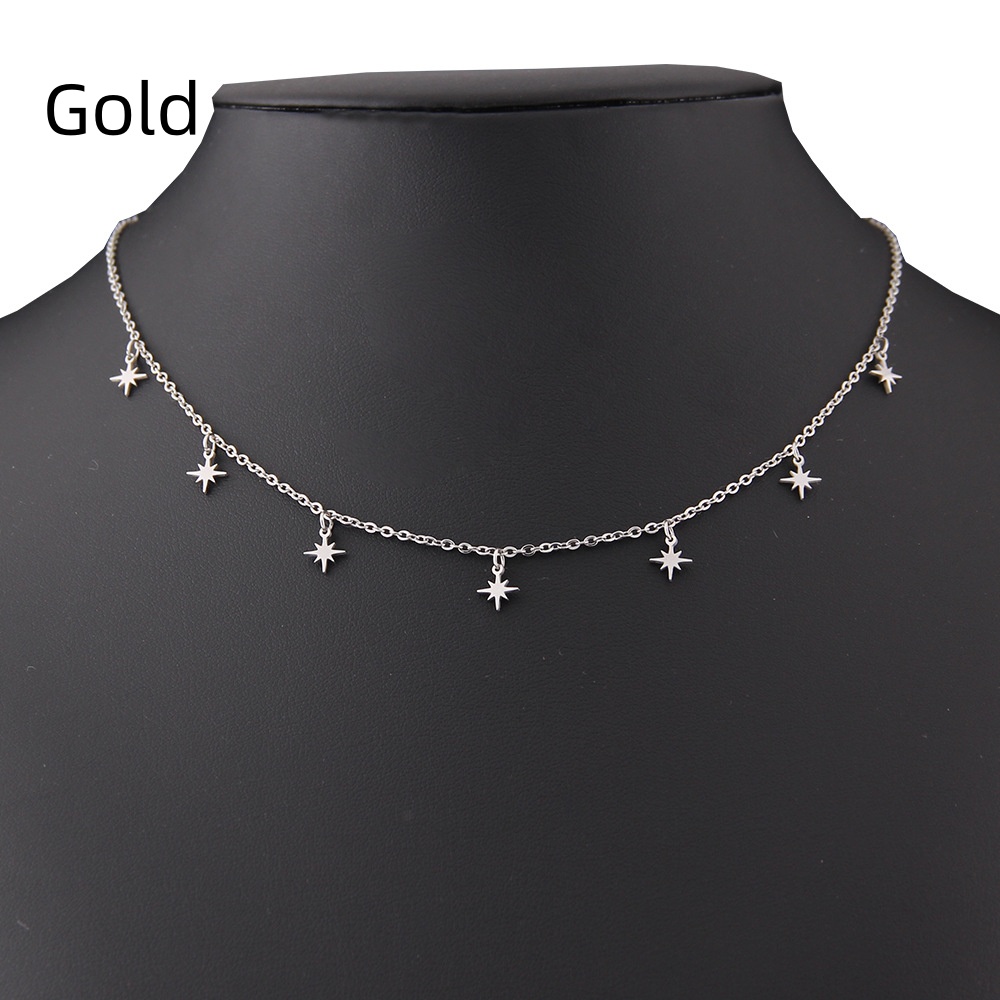 Charming Female Stainless Steel Star Small Pendant Necklace for Elegance - Image 30