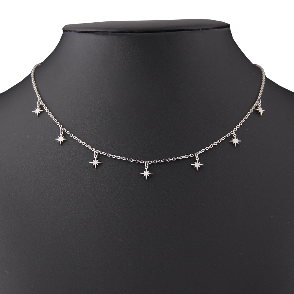 Charming Female Stainless Steel Star Small Pendant Necklace for Elegance - Image 36
