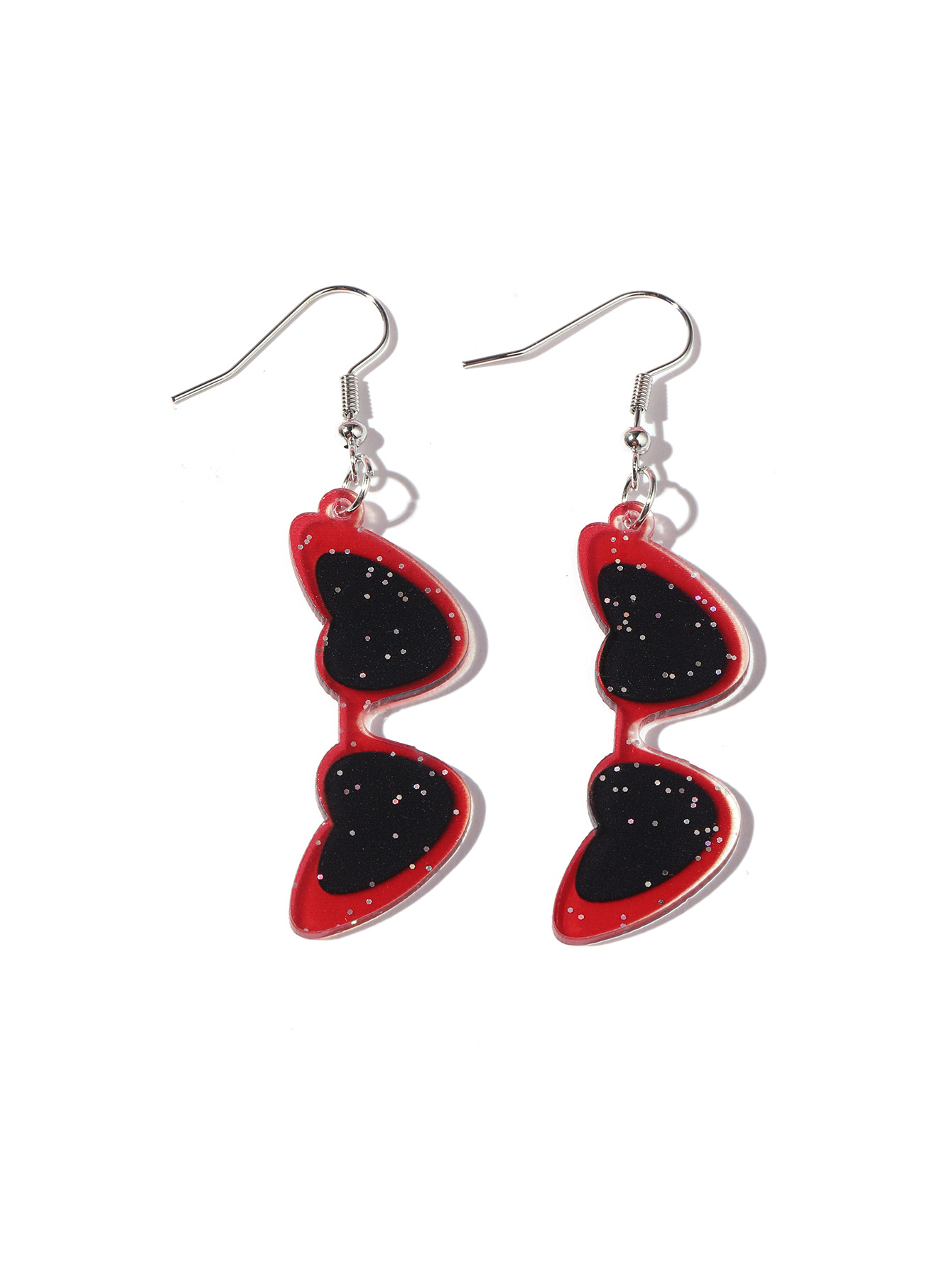 Charming Transparent Acrylic Love Heart Earrings - Creative & Cute Design - Image 6