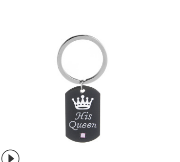 His Queen & Her King Matching Couple Necklaces - Perfect Gift for Lovers - Image 2
