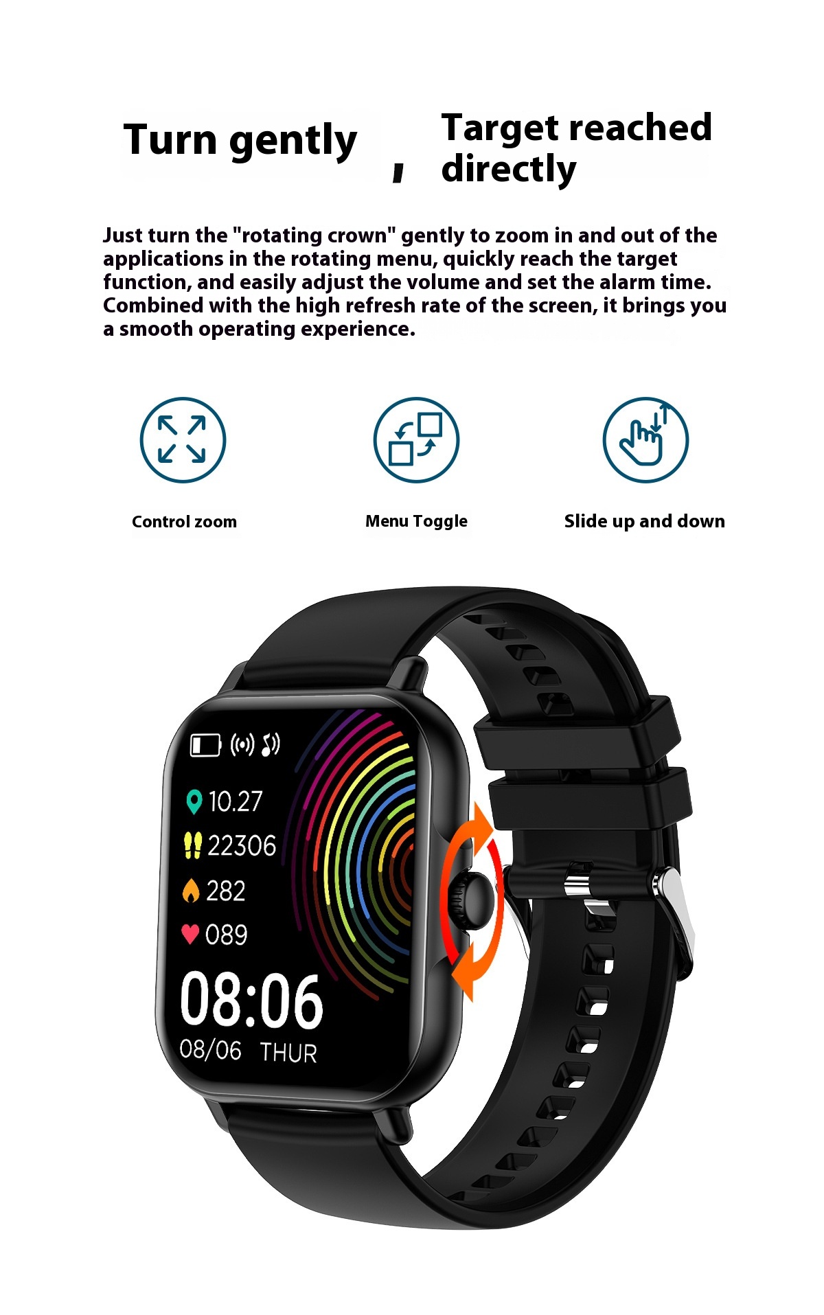 Bluetooth-Compatible Smart Watch with Calling, Message Alerts, Sports Tracking, Heart Rate & Sleep Monitoring - Image 8