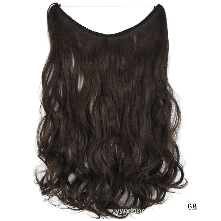 22-Inch Invisible Wire Hair Extensions - No Clips Needed, Silky Straight Fish Line Hairpieces - Image 8