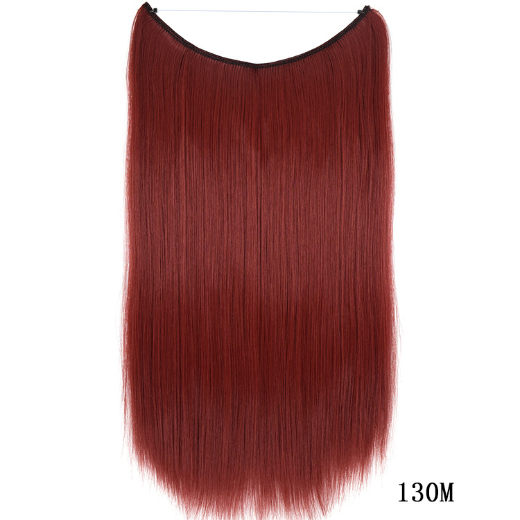22-Inch Invisible Wire Hair Extensions - No Clips Needed, Silky Straight Fish Line Hairpieces - Image 17