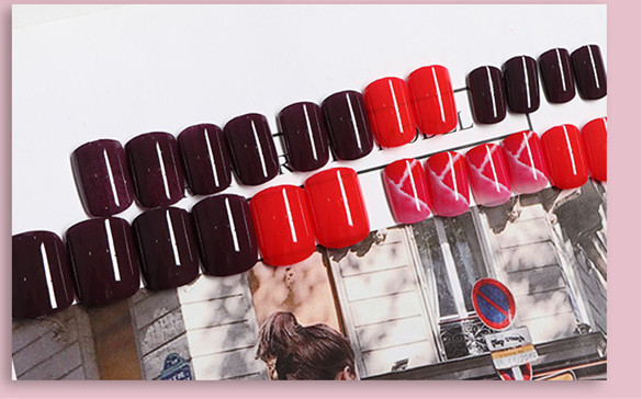 Stylish Manicure Stickers & Fake Nails - 70 Wearable Finished Nail Patches for Women - Image 9