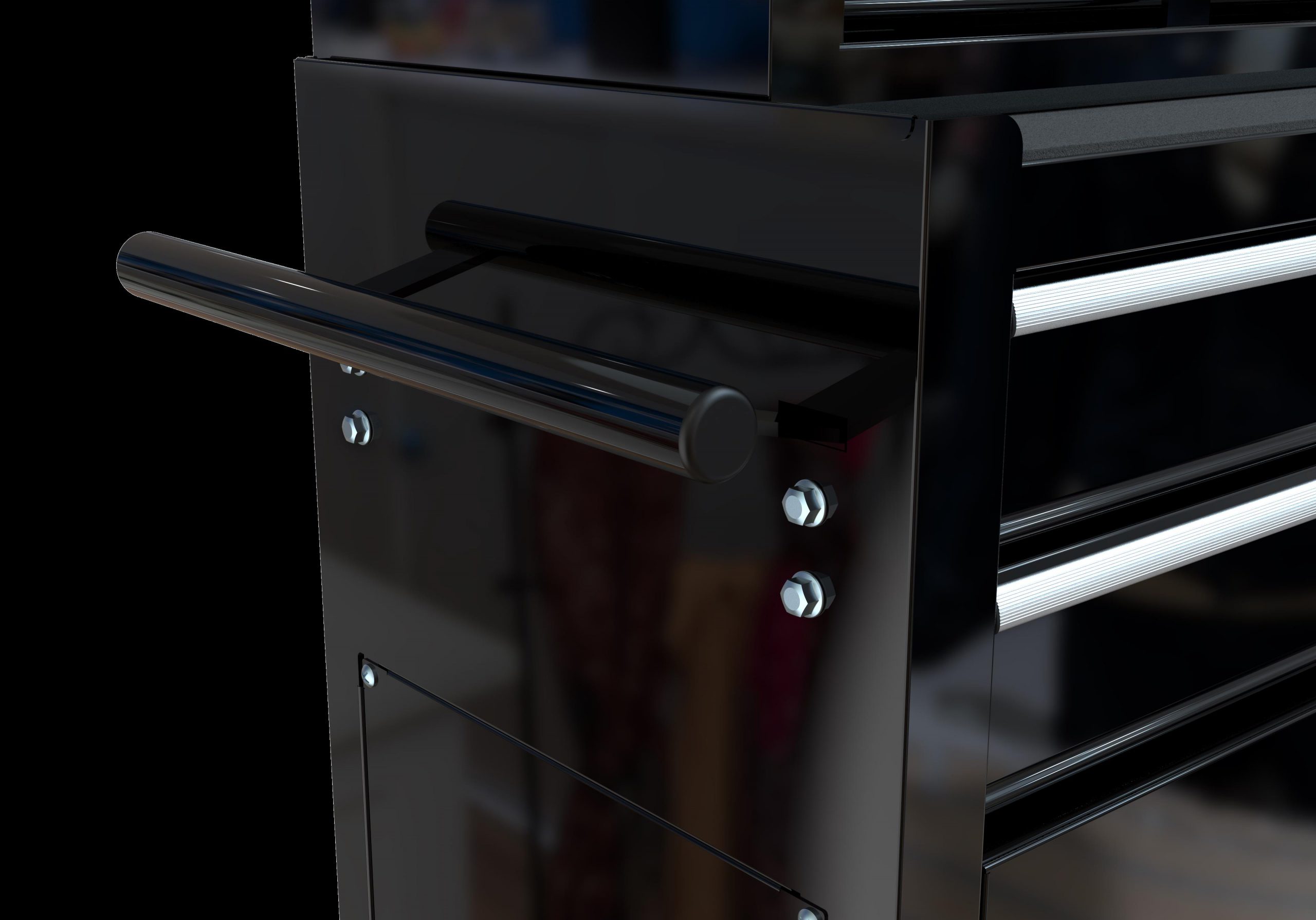 Spacious Rolling Tool Box with Wheels and Drawers for Easy Mobility - Image 3